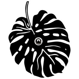 Opviq Lámpara de Pared Flor Negra W-035